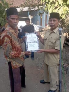 Penyerahan Akta Kematian Atas Nama TUKINAH MENTA DIKRAMA