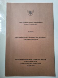 Perkal Sendangrejo Nomor 4 Tahun 2024 Tentang APBKal Tahun Anggaran 2025