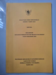 Perlur Sendangrejo Nomor 5 Tahun 2024 Tentang Penjabaran APBKal Tahun Anggaran 2025