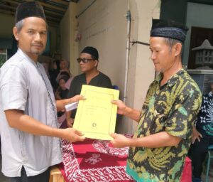 Penyerahan Akta Kematian Atas Nama RUBINGAH