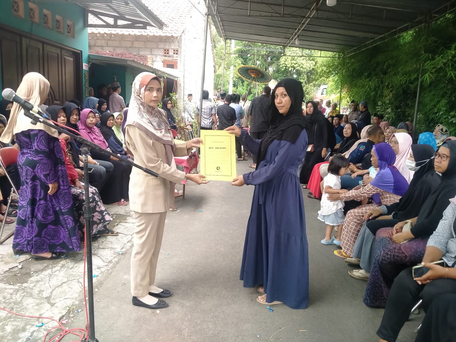 Penyerahan Akta Kematian Atas Nama SADIRIN