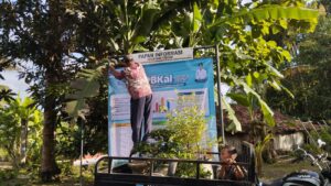 Pemasangan Banner APBKal Sendangrejo Perubahan Anggaran Tahun 2025