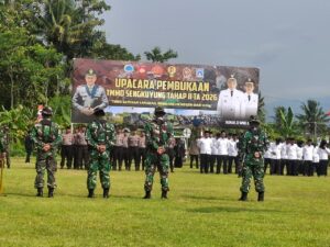 Upacara Pembukaan TNI Manunggal Membangun Desa (TMMD) Sengkuyung Tahap II Kalurahan Sendangrejo